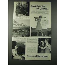 1947 Canadian National Railway Ad - Jeannie has a Date with Jasper