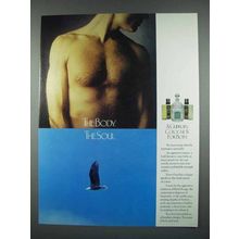1977 Guerlain Habit Rouge Imperiale Vetiver Cologne Ad