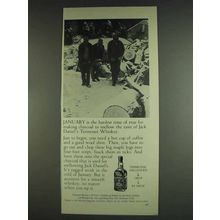 1978 Jack Daniel's Whiskey Ad - January Making Charcoal