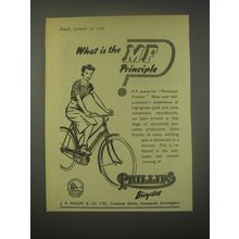 1949 Phillips Bicycles Ad - What is the MF principle?