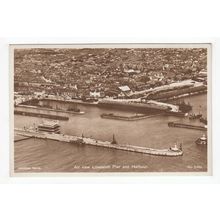 Aerial Air View of Pier and Harbour Lowestoft Postcard Suffolk