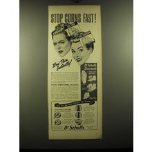 1948 Dr. Scholl's Zino-Pads Ad - Stop Corns fast!