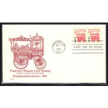 FDC SOS Covers 2261 16.7c Popcorn Wagan Pair (Cachet-U/A) Box0570