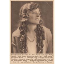 Peggy Bayfield Of London Old Amami Shampoo Advertising Postcard