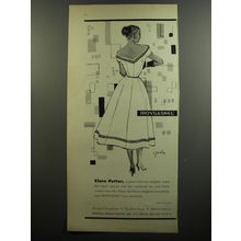 1952 Moygashel Linen Ad - Clare Potter, a great American designer, toasts