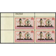 C86, Dramatic Color Shift Error Plate Block of Four Mint VF NH - Stuart Katz