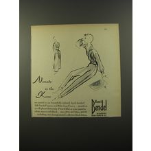 1954 Henri Bendel Silk Surah Pyjamas and Robe Ad - Nomads in the know