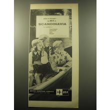 1959 BEA British European Airways Ad - When in Europe fly BEA to Scandinavia