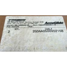 NEW OLD THOMSON 2G3AA0500V0215B ACCU-GLIDE LINEAR RAIL & 2 BEARING BLOCKS,DA