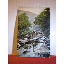 DEVIL'S GLEN, CO. WICKLOW, IRELAND used antique postcard by Hartmann 1904 pm =