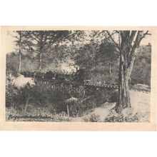 Argonnenwaldbahn Army Transportation Sent By German Soldier WW1 Train Postcard