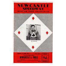 Newcastle v Poole 1963 speedway programme
