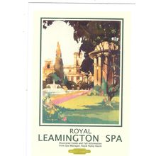 UK RAIL ADVERISING BRITISH RAILWAYS ROYAL LEAMINGTON SPA CARD NO PP 042