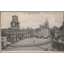 La Place Godefroy de Bouillon, Boulogne-sur-Mer, c.1910s - Lévy CPA LL182