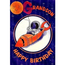 Grandson Happy Birthday - Birthday Greeting Card - 1817A