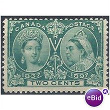 Canada 1897 SG124 2c Green Mounted Mint.