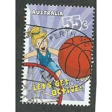 AUS 2009 55c 'LETS GET ACTIVE' FINE USED (EBID34-892)