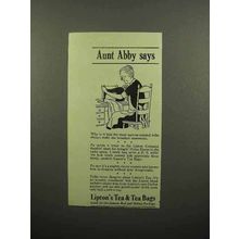 1941 Lipton's Tea Ad - Aunt Abby