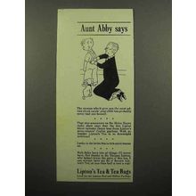 1941 Lipton's Tea Ad - Aunt Abby Says