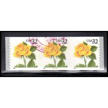 Used 3054 32c Yellow Rose Fine PNC 2233/3 PA3683