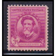 886 3c Augustus Saint-Gaudens Fine MNH KA3873