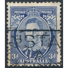 KGVI: 3d Die II - Australia 1938 - FH - SG 168c
