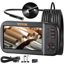 Borescope Camera, Triple Lens Endoscope Camera with Light, 4.5" Screen 1080P...