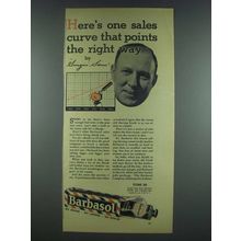 1933 Barbasol Shaving Cream Ad - Points the Right Way
