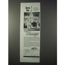 1959 Mississippi Tourism Ad - Too Beautiful To Burn
