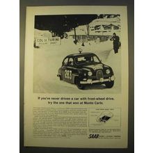 1964 Saab Car Ad - The One That Won at Monte Carlo