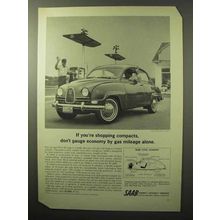 1964 Saab Car Ad - If You're Shopping Compacts