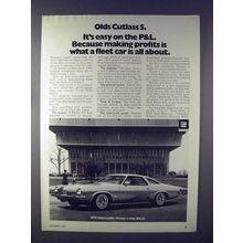 1973 Oldsmobile Cutlass S Car Ad - Easy on the P&L
