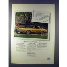 1973 Oldsmobile Cutlass S Car Ad!