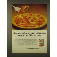 1976 Chef Boy-ar-dee Beef Ravioli Ad - Hot Dish