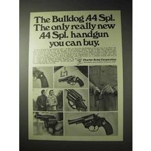 1976 Charter Arms Bulldog Revolver Ad - .44 Spl.