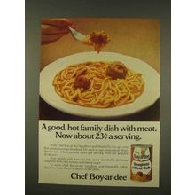1976 Chef Boy-ar-dee Spaghetti & Meat Balls Ad