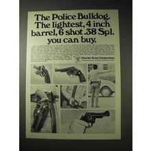 1976 Charter Arms Police Bulldog Revolver Ad