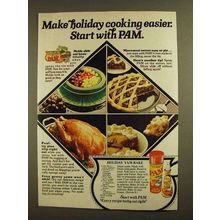 1979 Pam Cooking Spray Ad - Holiday Yam Bake Recipe