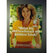 1979 Reemtsma R6 Cigarette Ad - in German - Geschmack