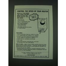 1988 MLCS Router Speed Control Ad - Control the speed of your router