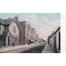 Carnoustie High Street Dog Loose National Series Old Postcard
