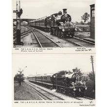 LB&SCR Train to Epsom Races Royal Belmont 2x Postcard
