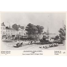 Islington High Street Liverpool Road Green London Postcard