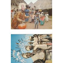Africa The Wizards Dance Tribal 1970s Photo Postcard s