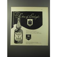 1953 Martin's Scotch Ad - The arms of Edinburgh