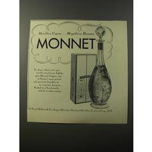 1953 Monnet Cognac Ad - Matchless Cognac Magnificent Decanter Monnet