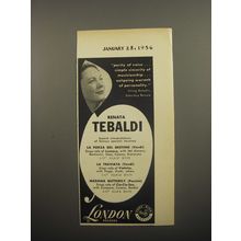 1956 London Records Advertisement - Renata Tebaldi