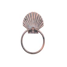 Pack Of 2] Rustic Copper Cast Iron Seashell Towel Holder 8.5"
