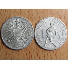 Austria 1957 1 Schilling Coin
