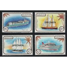 St. Kitts Ships 4v Specimen 1985 MNH SG#173-176